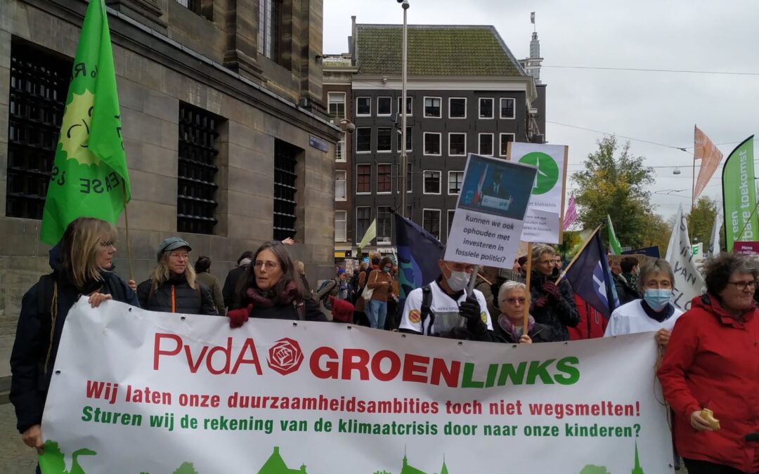PvdA-GroenLinks Boxtel roept op tot actie tijdens Klimaatmars in Amsterdam